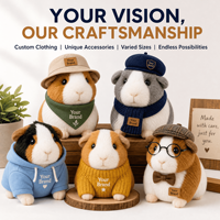 Fabricant de Mascottes en Peluche Personnalisées pour Cochon d'Inde, OEM ODM, Vente en Gros, Poupée en Peluche Réaliste pour Mascottes de Marque et Articles Cadeaux