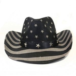 Sombreros de Vaquero al por Mayor con Ala Moldeable de los Dallas Cowboys, Sombreros con <span class=keywords><strong>la</strong></span> Bandera de EE. UU. - Product Image 2
