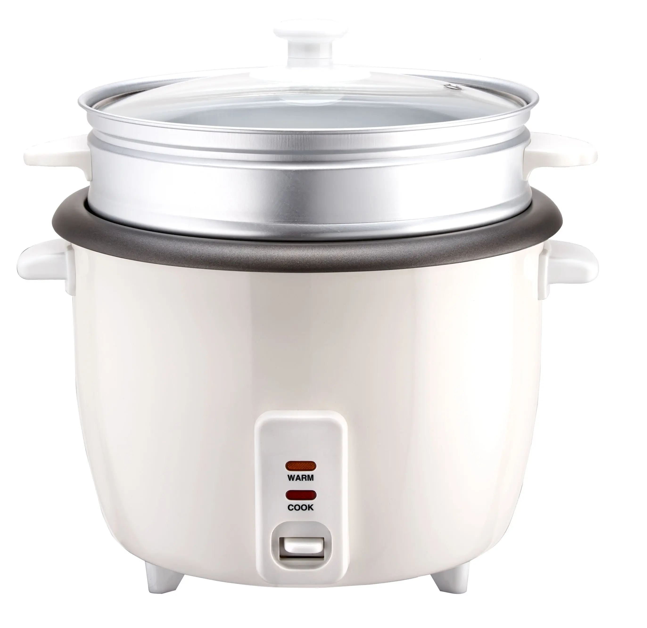 CB CE approved 700W 1.8L Mini Cylinder Shape Red Electric Rice Cooker with Steamer