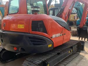 รถขุดขนาดเล็ก Kubota KX185 มือสองจากญี่ปุ่น น้ำหนัก 8.5 ตัน เครื่องยนต์ Kubota กำลัง 47.8 กิโลวัตต์ บุ้งกี๋ขนาด 0.35 ลูกบาศก์เมตร ห้องโดยสารติดแอร์ ชั่วโมงการทำงานต่ำ - Product Image 6