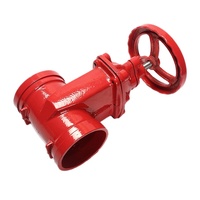 Vanne de décharge d'incendie rainurée à peinture rouge, en fonte/fer ductile/laiton, 4, 6, 8 pouces, à prix avantageux