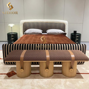 Modern Full Size Bedroom Suites Modern Set Furniture <strong>Designer</strong> Leather Light Luxury Italian Bed <strong>Camas</strong> Modernas Bedroom Furniture - Product Image 3