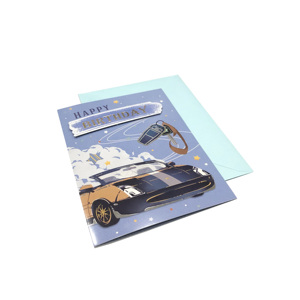 Cartes de vœux avec impression personnalisée, pour <span class=keywords><strong>adulte</strong></span>, <span class=keywords><strong>anniversaire</strong></span>, toutes occasions, texture spéciale en papier, couleur or, nouvelle collection - Product Image 1
