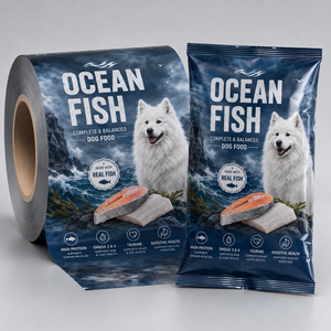 Pellicola per Imballaggio Cibo per Cani, Rotolo Personalizzato Stampato, Film Flessibile Laminato con Design <span class=keywords><strong>Agnello</strong></span> e <span class=keywords><strong>Riso</strong></span> per Confezionamento Automatico - Product Image 6