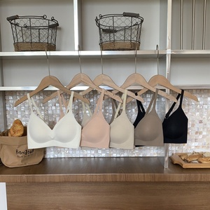Women's Summer Everyday Comfort Solid Eco-Friendly Wire Free Push-Up Breathable Quick Dry Full Cup U-Back T-Shirt <strong>Bra</strong> <strong>Pullover</strong> - Product Image 2