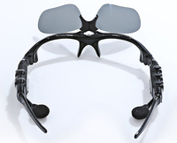 Nouvelles Lunettes de Soleil Casque Audio Sans Fil Stéréo Bluetooth Écouteurs Micro Casques Sports Connectés Avec Fonction Écouteur