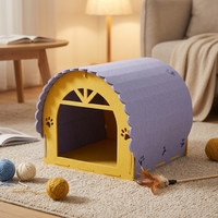 Panneaux acoustiques en feutre PET recyclé écologiques, matériau d'isolation phonique pour la réduction du bruit, pour la fabrication de niches pour chats et meubles pour animaux de compagnie.