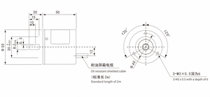 TRD-J 시리즈 50MM 솔리드 샤프트 8mm 증분 로터리 인코더 10-5000 P/R 로터리 인코더 TRD-J1000-RZ/RZW/RZL/RZV/S/RZC - Product Image 6