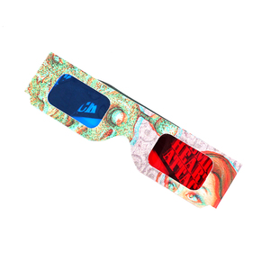 Obsequios promocionales papel desechable gafas de <span class=keywords><strong>eclipse</strong></span> solar personalizado a todo color papel de impresión anaglifo gafas de película 3D - Product Image 2