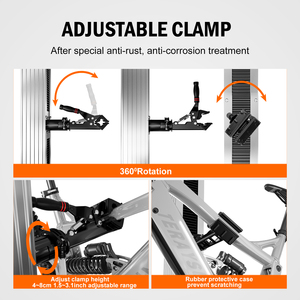 Support de réparation électrique professionnel robuste, capacité de 80 kg, en alliage d'aluminium, support de réparation de vélo, élévateur d'atelier pour l'entretien - Product Image 4