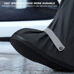 Cubrezapatos Impermeables para Motocicleta, Antideslizantes, para Botas Altas, para Hombre y Mujer, PVC Grueso y Resistente para Conducir - Product Image 4