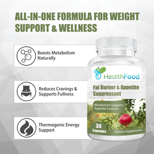 OEM ODM Fat Burner & Appetite Suppressant Capsules with Chromium Reduces Cravings Promotes Natural Fat Burning Capsules - Product Image 3