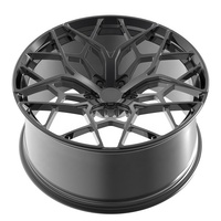 Ruedas Forjadas de Aleación de Aluminio HZH Monoblock en Negro Pulido 5X112, 5x120 5x108 5x100 5 X 114.3 17 18 19 20 21 Pulgadas para BMW
