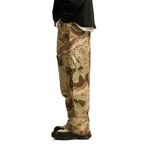 Custom Streetwear Cotton Fabric Baggy Straight Fit <b>Printed</b> Camouflage <b>Trousers</b> for <b>Men</b> Camo Parachute Pants <b>Men's</b> Cargo Pants - Product Image 3