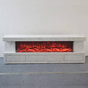 Soporte de TV con espejo textil con efecto Mable falso con decoración de chimenea eléctrica con altavoz Blue Tooth Muebles Meubles Meble - Product Image 2