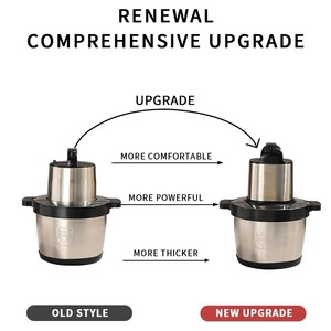 Picadora de Carne Eléctrica de Acero Inoxidable de Gran Capacidad, 6L 8L 12L 15L, Máquina Multifuncional para Triturar Carne, Molinillo de Carne Eléctrico Doméstico - Product Image 3