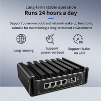 4x I225 2.5G LAN ordinateur industriel sans ventilateur N5000 J4125 J5040 AES-NI Mini PC PfSense serveur réseau pare-feu routeur mini pc