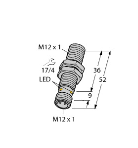 Sensor Inductivo de Proximidad Industrial Tur-ck BI2-M12-Y1X-H1141 40102. Nuevo y Original en Stock - Product Image 3