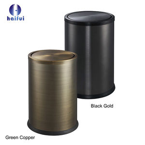 ถังขยะโรงแรมสวิงสุดหรูในสีบรอนซ์และสีดำ - Product Image 2