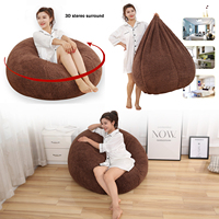 Housse de chaise de pouf de salon (sans remplissage) housse de canapé d'angle de chambre adulte canapé de salon inclinable-lien personnalisé