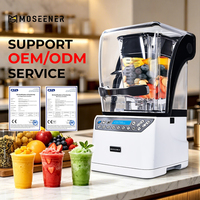 Mesin Blender Komersial MOSEENER, Pengolah Makanan Elektrik 3 in 1, Mixer dan Penggiling Berat, Pembuat Jus