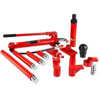 Kit de réparation de châssis de voiture avec cric hydraulique Porta Power de 10 tonnes