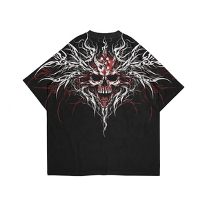 Hoodie court Y2K délavé, coupe ample à épaules tombantes, broderies et motifs personnalisés - Product Image 2