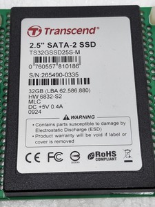 Plc 328796 Ts32gssd25s-m 2.5' Sata-2 Ssd 32gb ทรานเซนด์สำหรับสินค้าที่มีการรับประกัน - Product Image 2