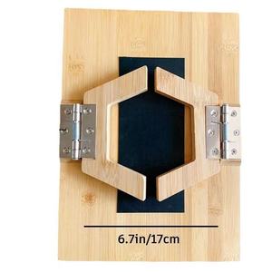 Nouveau <span class=keywords><strong>design</strong></span> : Organisateur de bras de canapé pliable en bois massif avec <span class=keywords><strong>plateau</strong></span> de 360° °   Support et support de téléphone/tablette <span class=keywords><strong>pivotant</strong></span> - Product Image 6