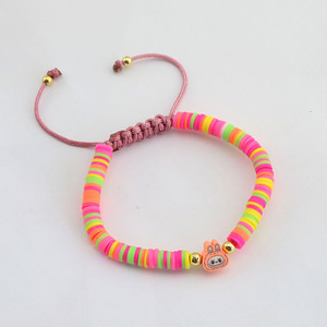 มาคาเม่ปรับ BP1050ได้สำหรับสร้อยข้อมือชุบทอง18K ลายการ์ตูน labubu เสน่ห์น่ารักแผ่นดินโพลิเมอร์สร้อยข้อมือลูกปัดทันสมัย - Product Image 5