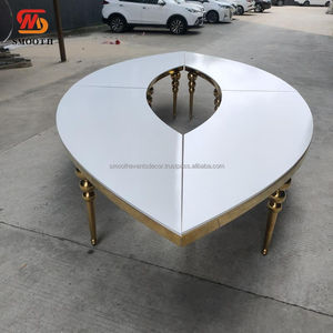 LISSE Nouveau Design Table De Mariage En Acier Inoxydable Tables De Décoration De Mariage Invités Tables De Meubles De Mariage - Product Image 6