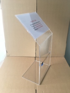 Acrylic 4S xe cửa hàng cửa hàng nhà hàng Bảng menu tầng đứng hiển thị lucite A3 A4 A5 <span class=keywords><strong>Brochure</strong></span> dấu hiệu chủ tầng hiển thị giá - Product Image 6