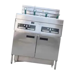 Industrial Ocio Comida Snack Patatas fritas Pollo frito Máquina para hacer freidora eléctrica Máquina para freír alimentos fritos Máquina para freír