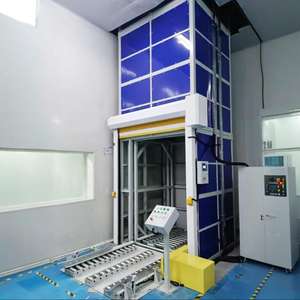 Op Maat Gemaakte Elektrische Lift Heen En Weer Bewegende Verticale Transportband Voor Voedselbehandelingsoplossing Voor Magazijnfabrieken Staal - Product Image 2