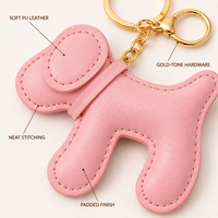 Gantungan Kunci Kulit PU Dachshund Lucu, Liontin Anjing Kartun, Aksesoris Tas, Gantungan Kunci, Ornamen Gantung Mobil, Hadiah untuk Wanita dan Anak Perempuan