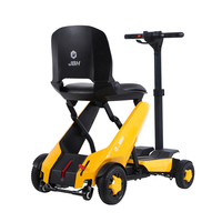 Scooter électrique pliable automatique léger à batterie au lithium pour personnes âgées, véhicule à quatre roues détachable, aide à la marche