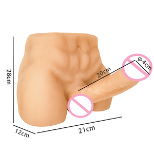 Dildo Realista Más Vendido para Mujeres - Masturbador de Glúteos Curvos Grandes, Juguete Adulto Realista para Lesbianas y Hombres Gay, Modelo de Cadera de Medio Cuerpo - Product Image 6