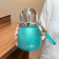 Thermos de luxe léger 3-en-1 en acier inoxydable 304 hautement revêtu de titane, avec séparation thé-eau et ouverture à une touche
