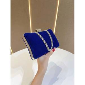 Bolsa de Mão em Forma de Laço de Cristal Diamante com Corrente para Mulheres, Bolsas Elegantes para Festas e Eventos - Product Image 4