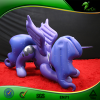 Hongyi sph jouet cheval gonflable personnalisé princesse Luna couineur gonflable Ride On Animals