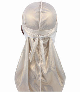 Chapeau de pirate à longue queue Chapeau turban soyeux élastique Brillant de haute qualité Pas cher Long <span class=keywords><strong>Durag</strong></span> pour hommes - Product Image 6