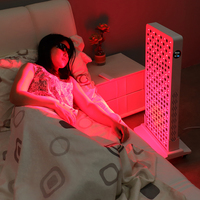 Panneau de luminothérapie LED rouge sur pied, 7 longueurs d'onde, infrarouge proche, pour usage corporel complet, 1500W, garantie 3 ans, compatible prises EU/US