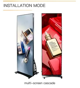 640*1920Mm Full Color Led Banner Wifi Control Digitale Led Poster Scherm P1.86 P2 P2.5 Poster Stand Led Poster Display