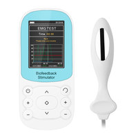 Estimulador Muscular y Nervioso de Biofeedback Clase I Konmed KM203 con Luz LED, Espejo de Acero, Prueba EMG, Juego ETS, Estimulación Eléctrica para el Dolor, Portátil