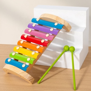 <span class=keywords><strong>Xylophone</strong></span> en bois pour enfants, jouet <span class=keywords><strong>Xylophone</strong></span> pour tout-petits avec 2 maillets en bois, instruments <span class=keywords><strong>de</strong></span> <span class=keywords><strong>musique</strong></span> 8 tons jouets éducatifs Montessori - Product Image 2