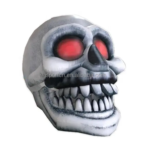 Crâne géant gonflable personnalisé pour Halloween, modèle de tête de squelette effrayant en PVC/tissu Oxford, taille 1m-3m, logo personnalisé pour <span class=keywords><strong>pub</strong></span> - Product Image 5