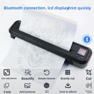Máquina de Transferencia de Tatuajes Ouliang con Pantalla a Color A4, Impresora Térmica Bluetooth, Papel de Transferencia de Tatuajes Realistas Escritos a Mano - Product Image 2