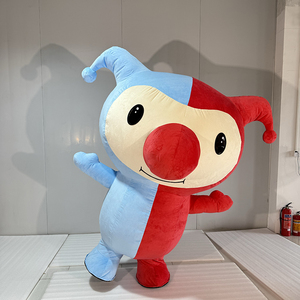 Costume da Clown Gonfiabile 2m, Mascotte Clown per Spettacoli con Persona all'Interno, Tuta Gonfiabile in Vendita - Product Image 4