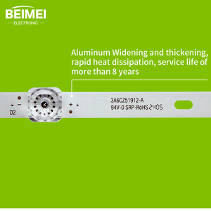 Bande de rétroéclairage LED pour téléviseur ZN-32SM06C-2 90112 V3.0-OH 6LED 3V 519MM 2 pièces/ensemble pour remplacement de téléviseur - Product Image 3