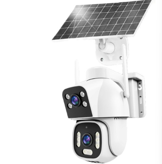 24-Hour Recording Hieasy 4G Solar Wireless 4MP Dome Security Camera with AOV AI Detection CMOS Sensor Night Vision for Farm Use